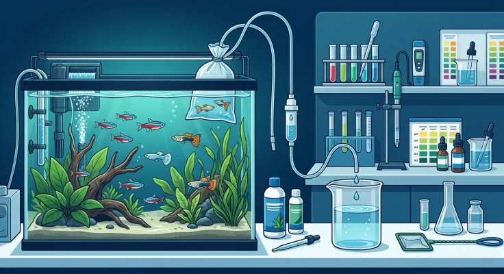 Aclimatación de peces: método de goteo paso a paso