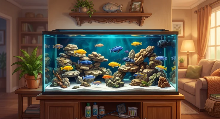 Montar un acuario de cíclidos del Malawi paso a paso