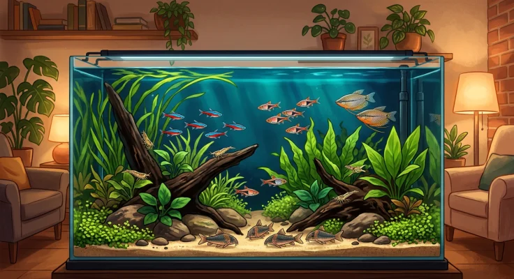 Acuario comunitario pacífico: las mejores combinaciones