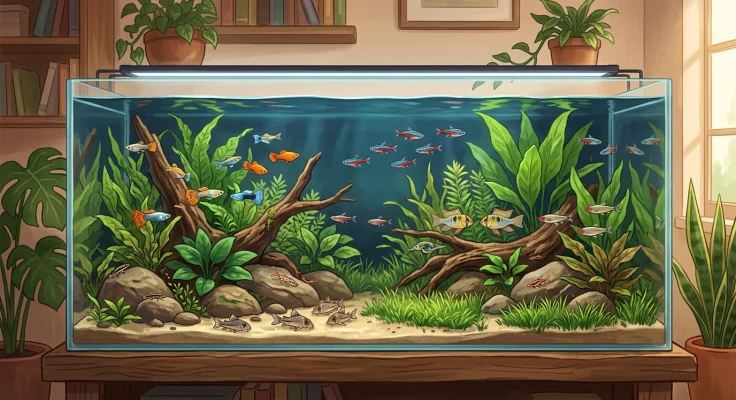 Acuario comunitario tropical: combinaciones de especies