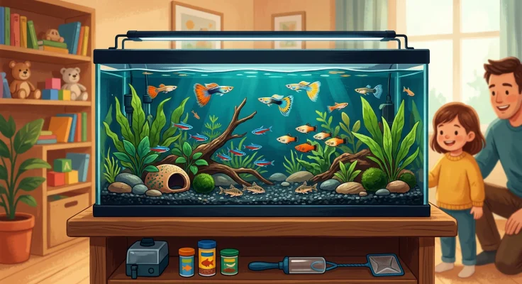 Acuario para niños: especies fáciles y mantenimiento