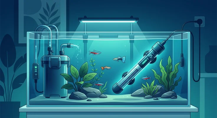 Calentador de acuario: potencia y vatios necesarios