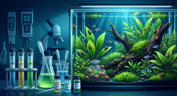 Plaga de caracoles en el acuario: cómo controlarla