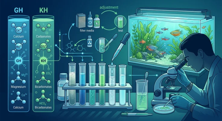 Dureza del agua GH y KH: qué son y cómo ajustarlas
