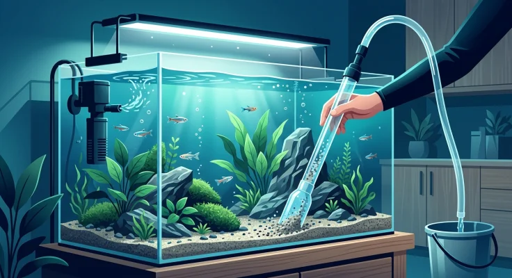 Sifón para acuario: cómo limpiar la grava fácilmente