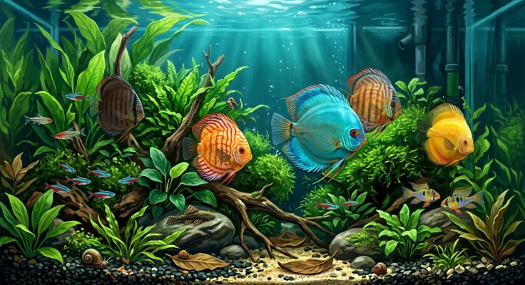 Pez Disco: guía completa de cuidados y alimentación