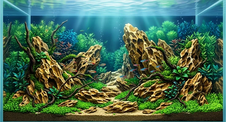 Piedra Dragón (Ohko Stone): la roca estrella del aquascaping