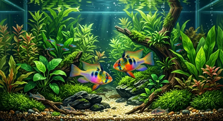 Ramirezi: cuidados del cíclido enano más colorido