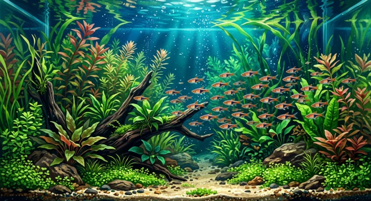 Rasbora Arlequín: cuidados y vida en cardumen