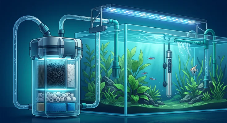 Resina antifosfatos y carbón activo para el filtro