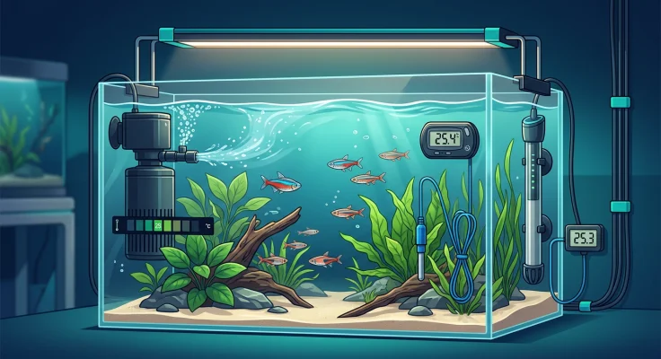 Termómetro de acuario: digital vs adhesivo vs sonda