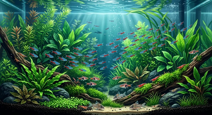 Tetra Neón: guía de cuidados y compañeros ideales